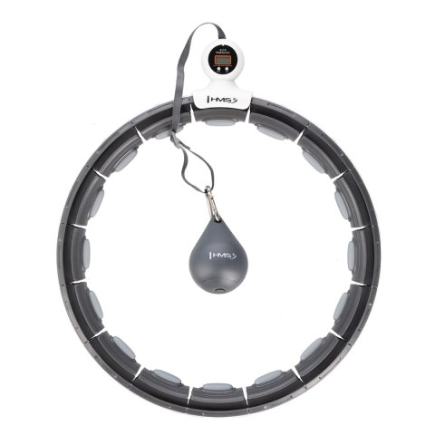 HHM15 HULA HOP BLACK Z MAGNESEM I OBCIĄŻNIKIEM + LICZNIK HMS HMS