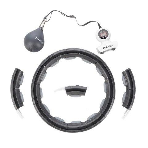 HHM15 HULA HOP BLACK Z MAGNESEM I OBCIĄŻNIKIEM + LICZNIK HMS HMS