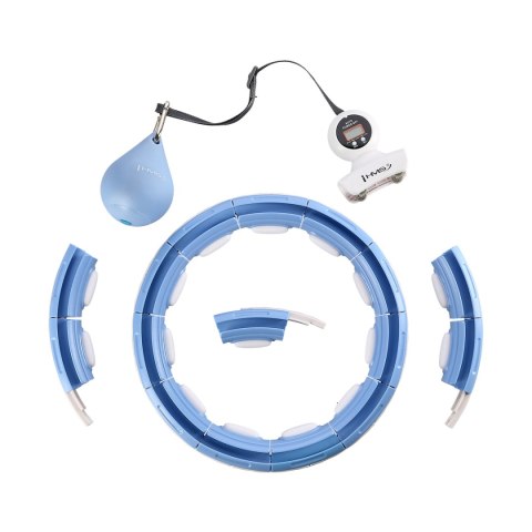 HHM15 HULA HOP BLUE Z MAGNESEM I OBCIĄŻNIKIEM + LICZNIK HMS HMS