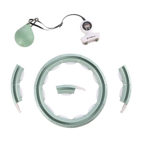 HHM15 HULA HOP GREEN Z MAGNESEM I OBCIĄŻNIKIEM + LICZNIK HMS HMS