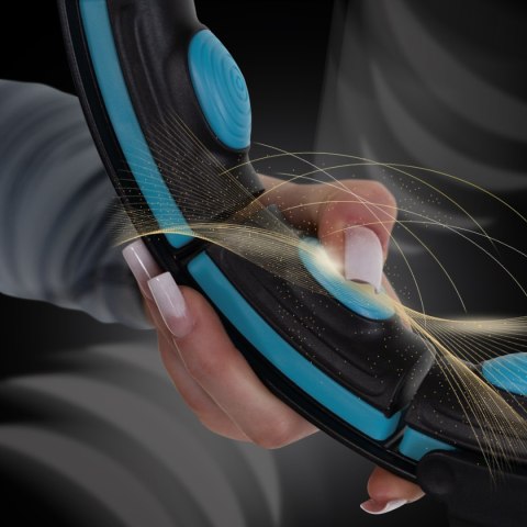 HHM17 HULA HOP BLACK/TURQUOISE Z MAGNESAMI I OBCIĄŻNIKIEM + LICZNIK HMS HMS