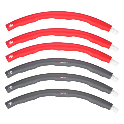 HHP002 RED-GREY HULA HOP 1,2KG 100CM HMS HMS