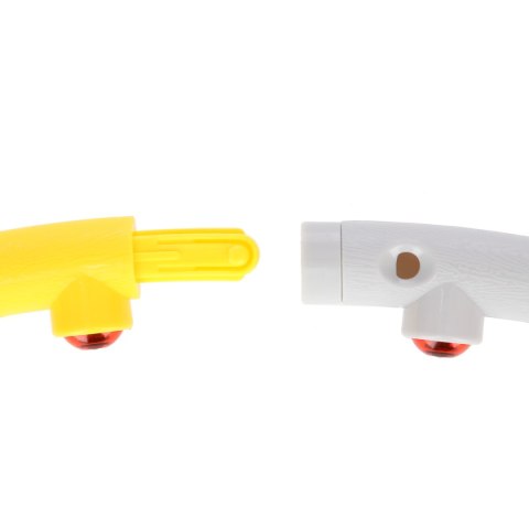 HHP005 GREY-YELLOW HULA HOP MASUJĄCY Z MAGNESAMI 85CM HMS HMS