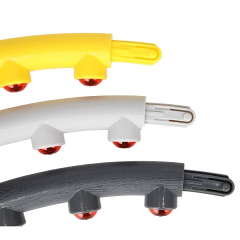 HHP005 GREY-YELLOW HULA HOP MASUJĄCY Z MAGNESAMI 85CM HMS HMS