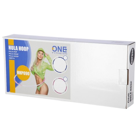 HHP090 BLUE-WHITE HULA HOP 0,4KG 90CM ONE FITNESS ONE FITNESS