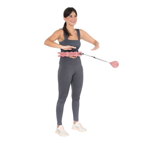 HHW01 HULA HOP PINK Z WYPUSTKAMI I OBCIĄŻNIKIEM HMS HMS