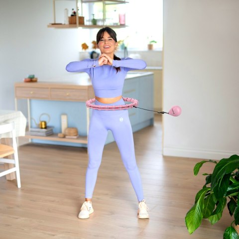 HHW02 HULA HOP LIGHT PINK Z WYPUSTKAMI I OBCIĄŻNIKIEM HMS HMS