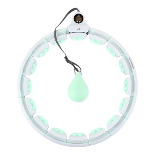 HHW06 HULA HOP GREEN Z WYPUSTKAMI I OBCIĄŻNIKIEM + LICZNIK HMS HMS