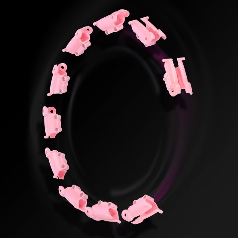 HHW11 PLUS SIZE HULA HOP LIGHT PINK Z WYPUSTKAMI I OBCIĄŻNIKIEM HMS HMS