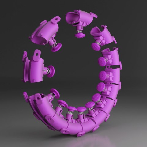 HHW12 PLUS SIZE HULA HOP VIOLET Z WYPUSTKAMI I OBCIĄŻNIKIEM HMS HMS
