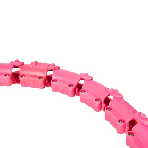 OHA02 HULA HOP PINK Z WYPUSTKAMI I OBCIĄŻNIKIEM ONE FITNESS ONE FITNESS