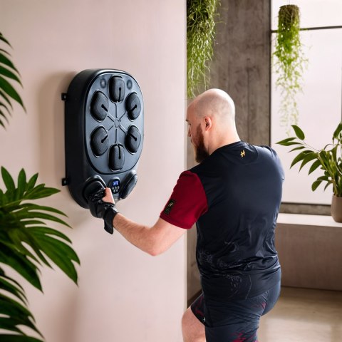 TB10 ELEKTRONICZNA TARCZA BOKSERSKA BLUETOOTH Z MUZYKĄ I RĘKAWICAMI BATERIA 4000MAH HMS HMS