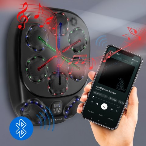 TB10 ELEKTRONICZNA TARCZA BOKSERSKA BLUETOOTH Z MUZYKĄ I RĘKAWICAMI BATERIA 4000MAH HMS HMS