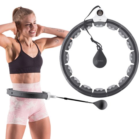 ZESTAW HULA HOP HHW06 BLACK Z PIŁKĄ GRAWITACYJNĄ I LICZNIKIEM HMS + PAS BR163 RED HMS