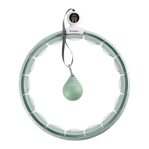 ZESTAW HULA HOP MAGNETYCZNY GREEN HHM15 Z LICZNIKIEM HMS + PAS WYSZCZUPLAJĄCY BR163 RED HMS