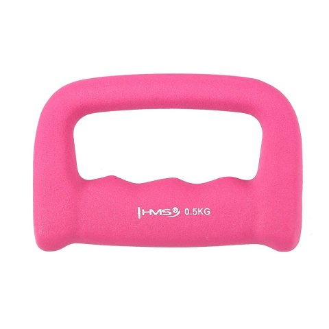 CK05 KASTET PINK CIĘŻAREK ŻELIWNY POKRYTY NEOPRENEM 0.5 KG HMS HMS