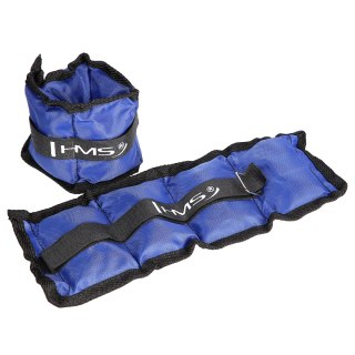 OB02 BLUE OBCIĄŻNIKI DO ĆWICZEŃ NA KOSTKI I NADGARSTKI 2 x 0.7 KG HMS HMS