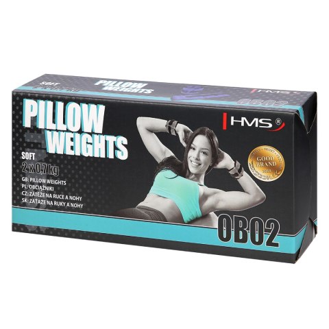 OB02 BLUE OBCIĄŻNIKI DO ĆWICZEŃ NA KOSTKI I NADGARSTKI 2 x 0.7 KG HMS HMS
