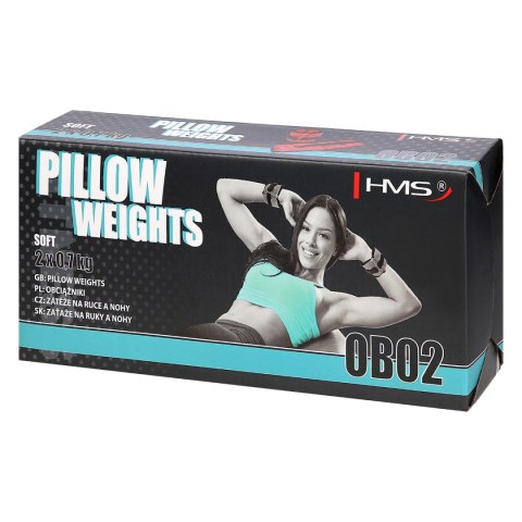 OB02 RED OBCIĄŻNIKI DO ĆWICZEŃ NA KOSTKI I NADGARSTKI 2 x 0.7 KG HMS HMS