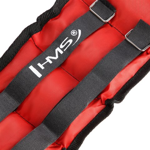 OB03 RED OBCIĄŻNIKI DO ĆWICZEŃ NA KOSTKI I NADGARSTKI 2 x 1.5 KG HMS HMS