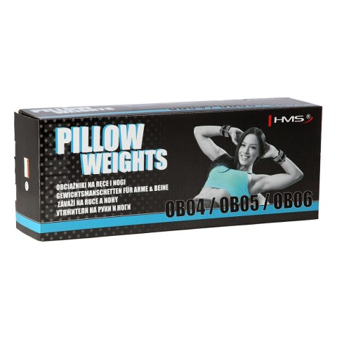 OB04 BLUE OBCIĄŻNIKI DO ĆWICZEŃ NA KOSTKI I NADGARSTKI 2 x 1KG HMS HMS