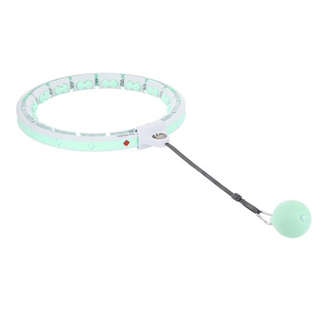 ZESTAW HULA HOP HHW06 GREEN Z PIŁKĄ GRAWITACYJNĄ I LICZNIKIEM HMS + PAS BR163 BLACK PLUS SIZE HMS