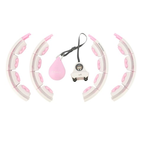 ZESTAW HULA HOP HHW06 PINK Z PIŁKĄ GRAWITACYJNĄ I LICZNIKIEM HMS + PAS BR163 BLACK HMS