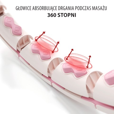 ZESTAW HULA HOP HHW06 PINK Z PIŁKĄ GRAWITACYJNĄ I LICZNIKIEM HMS + PAS BR163 BLACK PLUS SIZE HMS