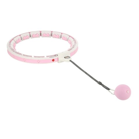 ZESTAW HULA HOP HHW06 PINK Z PIŁKĄ GRAWITACYJNĄ I LICZNIKIEM HMS + PAS BR163 BLACK PLUS SIZE HMS