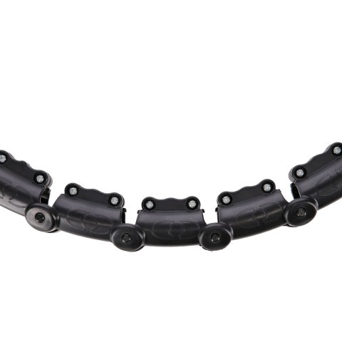 ZESTAW HULA HOP HHW11 BLACK Z WYPUSTKAMI I OBCIĄŻNIKIEM + PAS BR163 BLACK PLUS SIZE HMS HMS