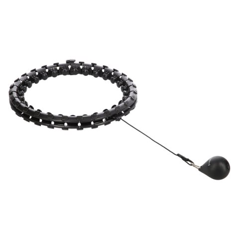 ZESTAW HULA HOP HHW12 BLACK Z WYPUSTKAMI I OBCIĄŻNIKIEM HMS + PAS BR163 BLACK PLUS SIZE HMS