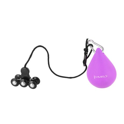ZESTAW HULA HOP HHW12 VIOLET Z WYPUSTKAMI I OBCIĄŻNIKIEM HMS + PAS BR163 BLACK PLUS SIZE HMS