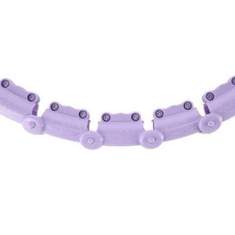ZESTAW HULA HOP OHA02 VIOLET Z WYPUSTKAMI I OBCIĄŻNIKIEM ONE FITNESS + PAS BR160 ONE FITNESS