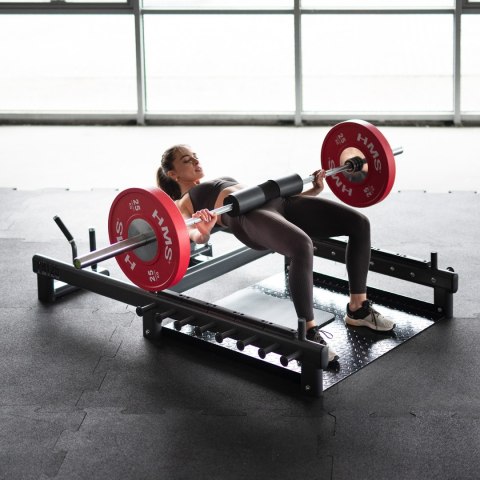 PHT25 PLATFORMA DO ĆWICZEŃ MIĘŚNI POŚLADKÓW HIP THRUST I MARTWEGO CIĄGU COMMERCIAL HMS HMS