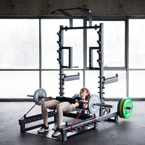 SMP01 STOJAK MULTIFUNKCYJNY Z PLATFORMĄ DO PODNOSZENIA CIĘŻARÓW I HIP THRUST COMMERCIAL HMS HMS