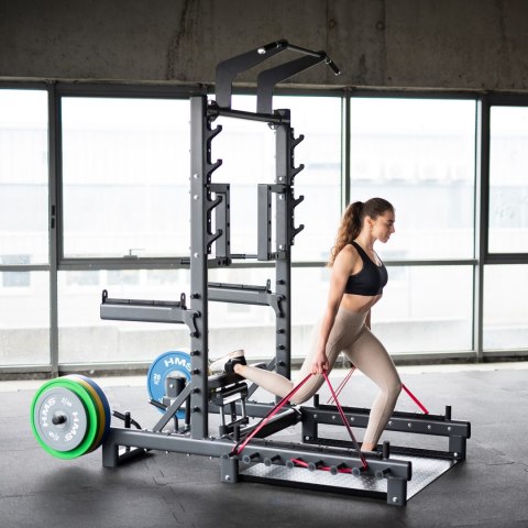 SMP01 STOJAK MULTIFUNKCYJNY Z PLATFORMĄ DO PODNOSZENIA CIĘŻARÓW I HIP THRUST COMMERCIAL HMS HMS