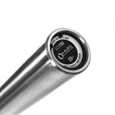 GCF700 GRYF OLIMPIJSKI 20 KG 2200MM + ZACISK ZG1000 RED HMS PREMIUM HMS