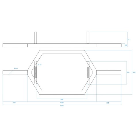 GHX02B GRYF HEKSAGONALNY 28KG 1700MM HMS HMS