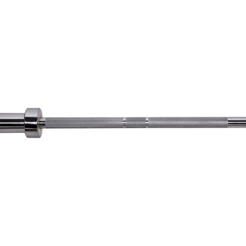 GO900 GRYF OLIMPIJSKI 20KG 2200MM HMS PREMIUM + ZG1500 SILVER ZACISKI LOCK JAW (2 szt) HMS PREMIUM