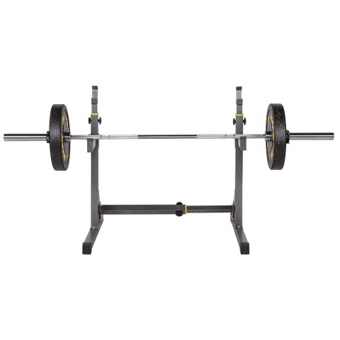 GO900 GRYF OLIMPIJSKI 20KG 2200MM HMS PREMIUM + ZG1500 SILVER ZACISKI LOCK JAW (2 szt) HMS PREMIUM