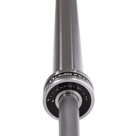 GO901 GRYF OLIMPIJSKI 20KG 2200MM HMS PREMIUM + ZG1500 SILVER ZACISKI LOCK JAW (2 szt) HMS PREMIUM
