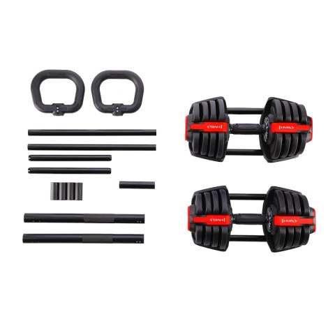 SGR18 PRO SET 3W1 ZESTAW REGULOWANYCH SZTANGIELEK 41 KG HMS HMS