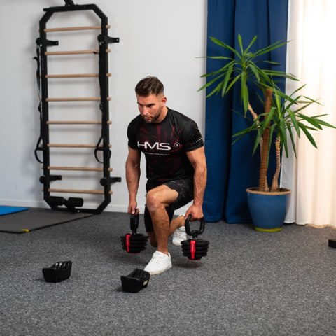 SGR18 PRO SET 3W1 ZESTAW REGULOWANYCH SZTANGIELEK 41 KG HMS HMS