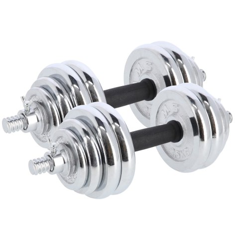 STC30 SZTANGIELKI REGULOWANE W WALIZCE CHROMOWANE 30KG HMS HMS