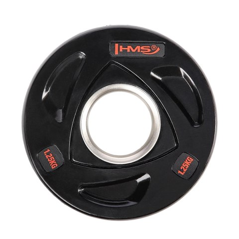 TOX01 CZARNY TALERZ OLIMPIJSKI OGUMOWANY 1.25 KG HMS HMS