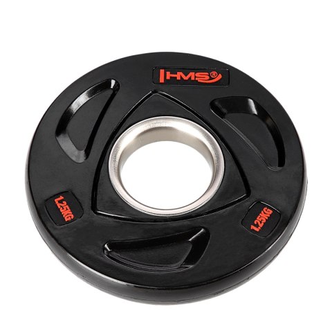 TOX01 CZARNY TALERZ OLIMPIJSKI OGUMOWANY 1.25 KG HMS HMS