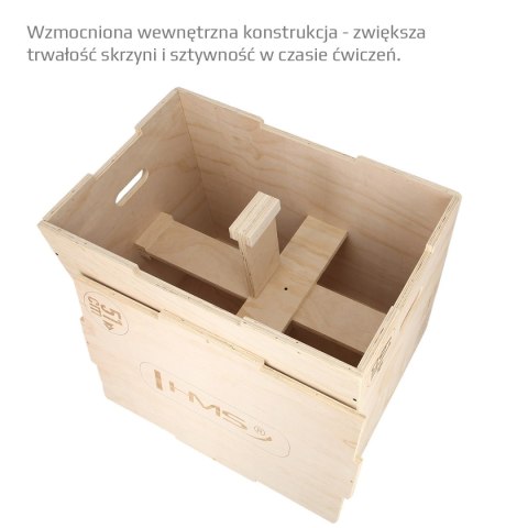 DSC01 SKRZYNIA PLYOMETRYCZNA WZMOCNIONA 750x600x500MM HMS HMS