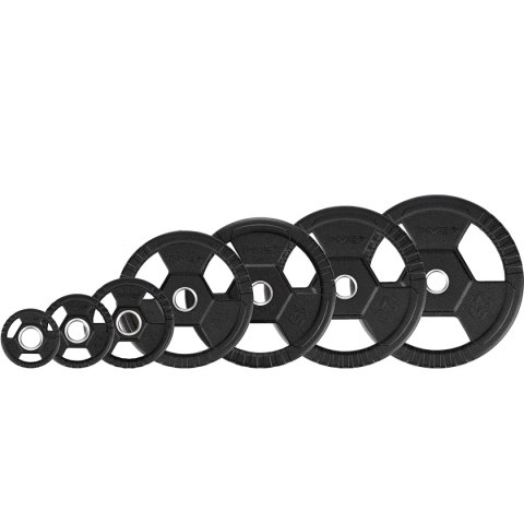 TOH01 CZARNY TALERZ OLIMPIJSKI OGUMOWANY 1.25 KG HMS HMS