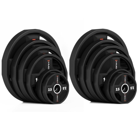 TPC SET ZESTAW TALERZY OLIMPIJSKICH POLIURETANOWYCH 2 x 2.5 - 25 KG CPU (155 KG) HMS HMS