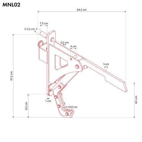 MNL02 OBROTOWE UCHWYTY DO PRZYSIADÓW MONOLIFT HMS HMS